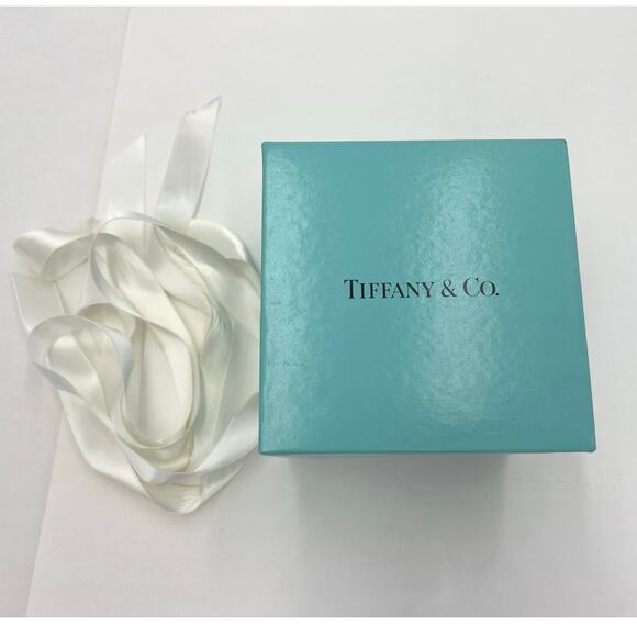 Tiffany & Co Blue Gift Box with Lid EMPTY Decorative Storage 5”x4.75”x5.25” - Picture 4 of 12